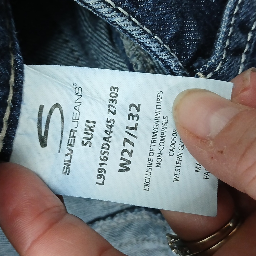 SILVER JEANS Suki bootcut Flare size 27X32 - Picture 6 of 10